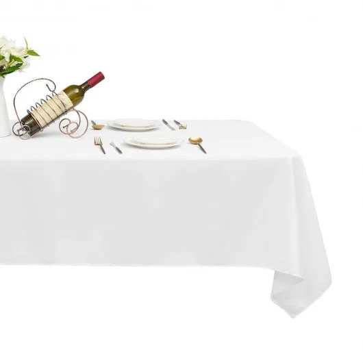 10 pcs 90" x 132" Rectangle Polyester Tablecloth