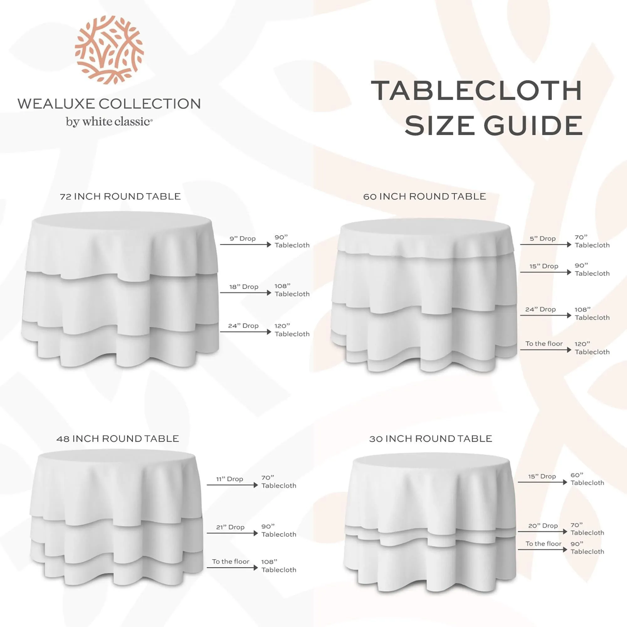 2 Pack 120 in Round Premium Tablecloths for Wedding Banquet Restaurant Polyester