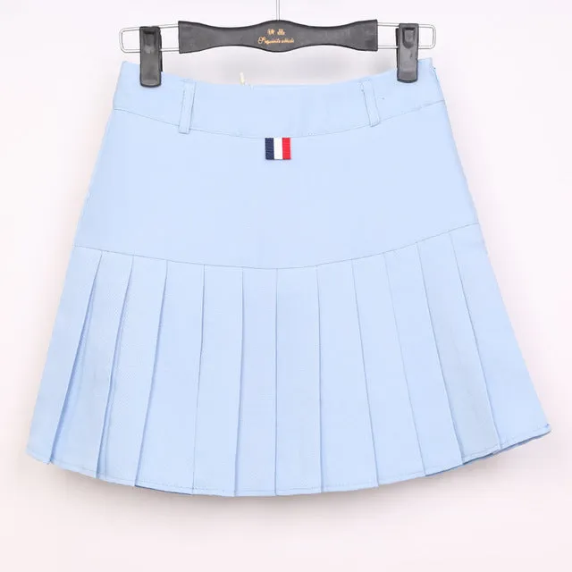 2017 high waist pleated skirts Kawaii Harajuku Skirts women girls lolita a-line sailor skirt Large Size Preppy school uniform