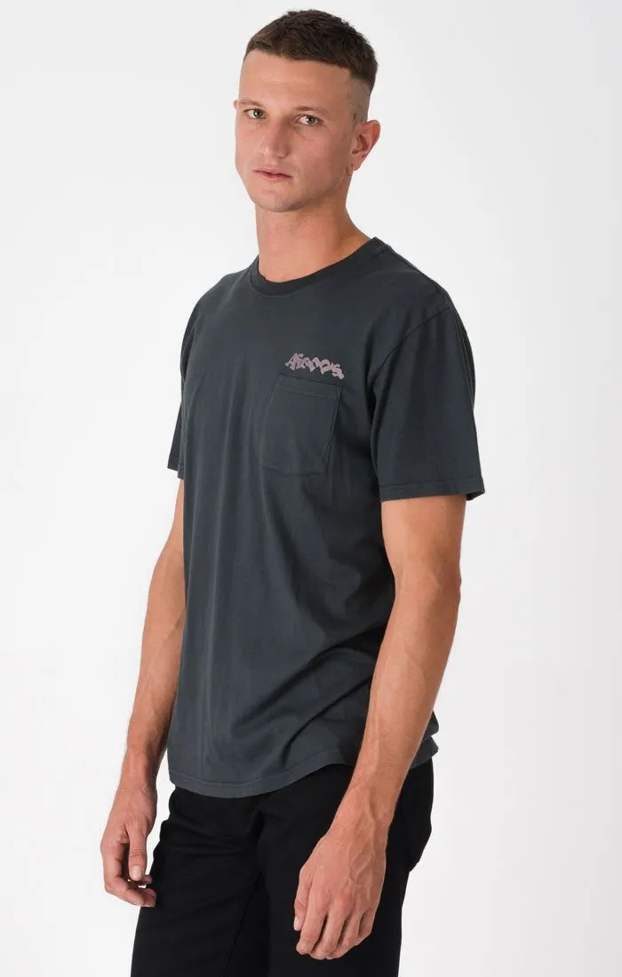 Afends Mens Glad - Standard Fit Pocket Tee