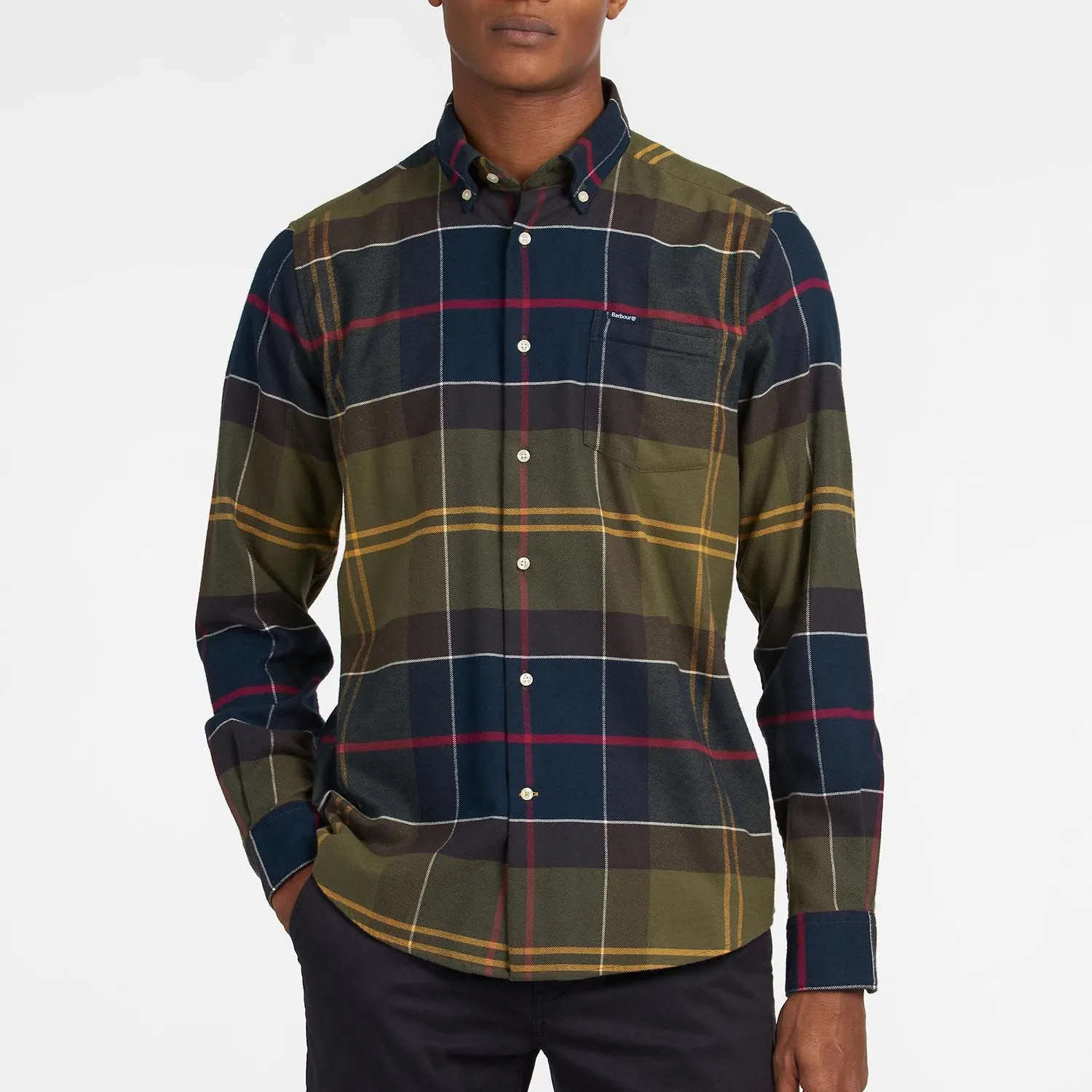 Barbour Men's Edderton Tailored Fit Shirt in Classic Tartan