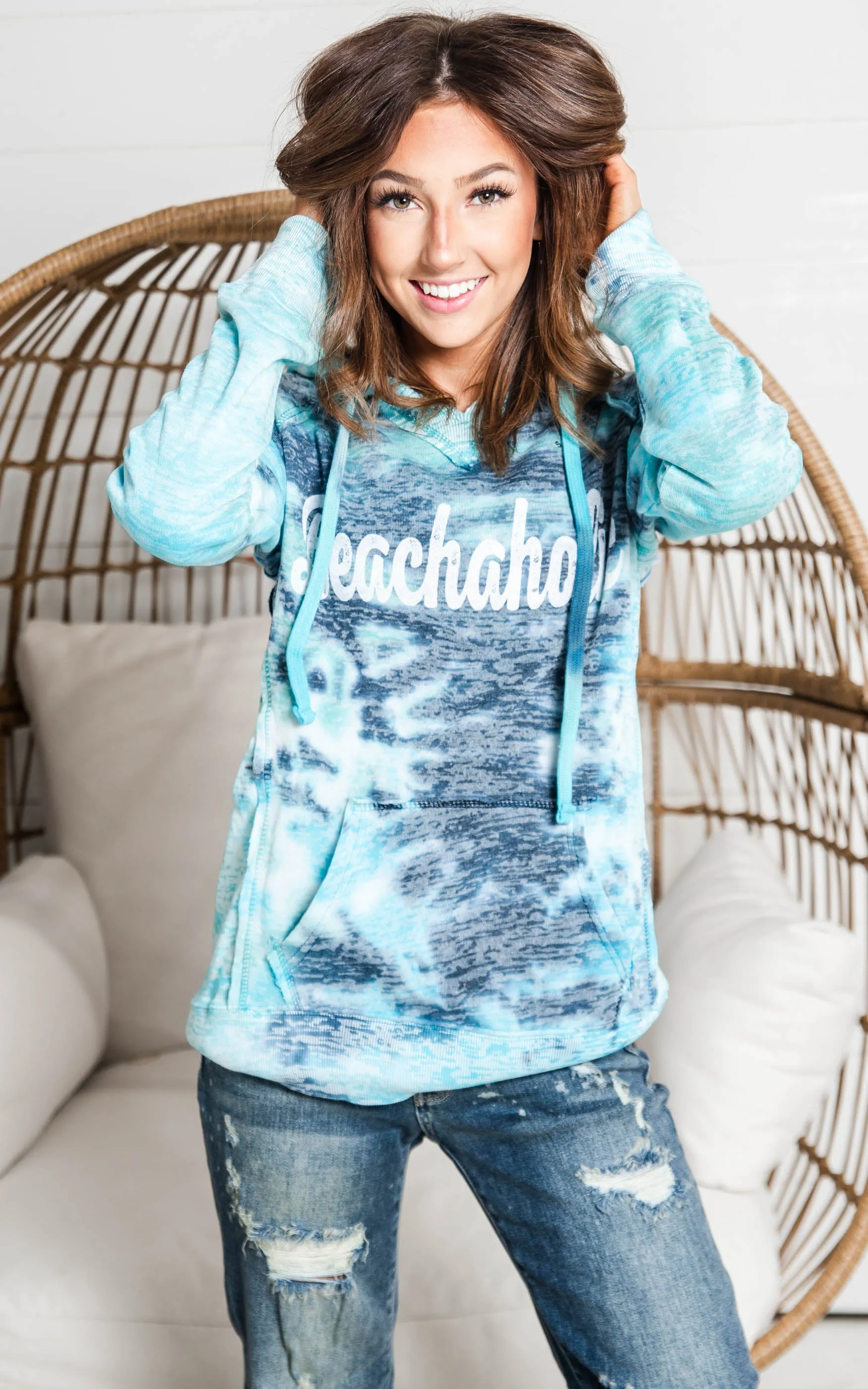 Beachaholic Tie Dye Hoodie - Final Sale