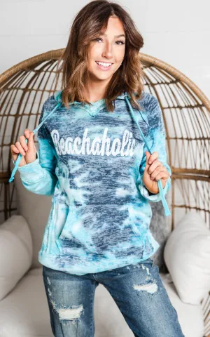 Beachaholic Tie Dye Hoodie - Final Sale