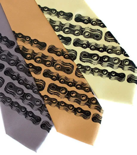 Bike Chain Stripe Necktie