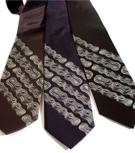 Bike Chain Stripe Necktie