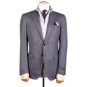 Black & Grey Weave Wool Jacket