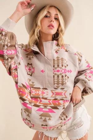 Blue B Exclusive Aztec Western Pullover