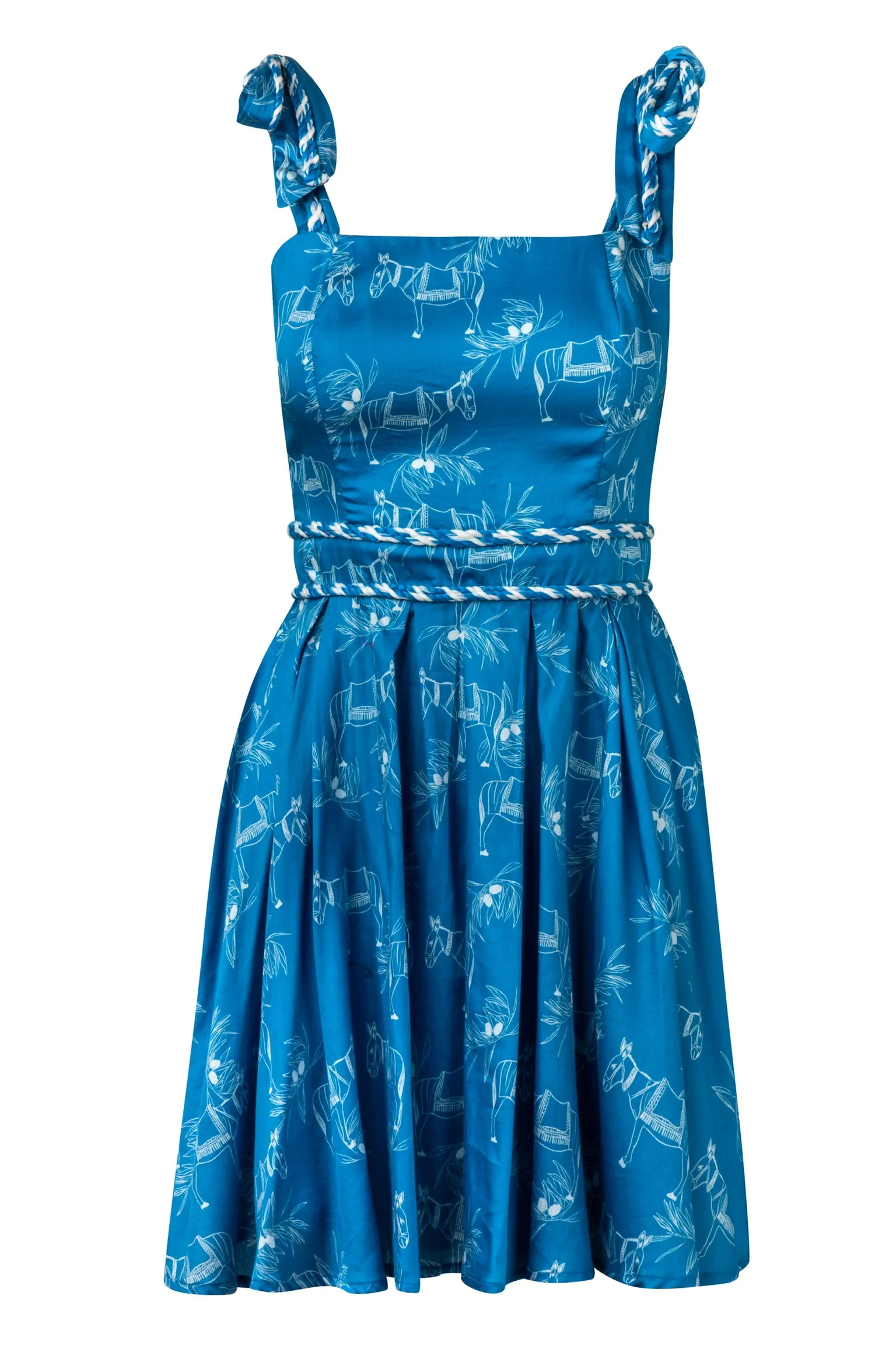 Blue El Burro Mini Dress