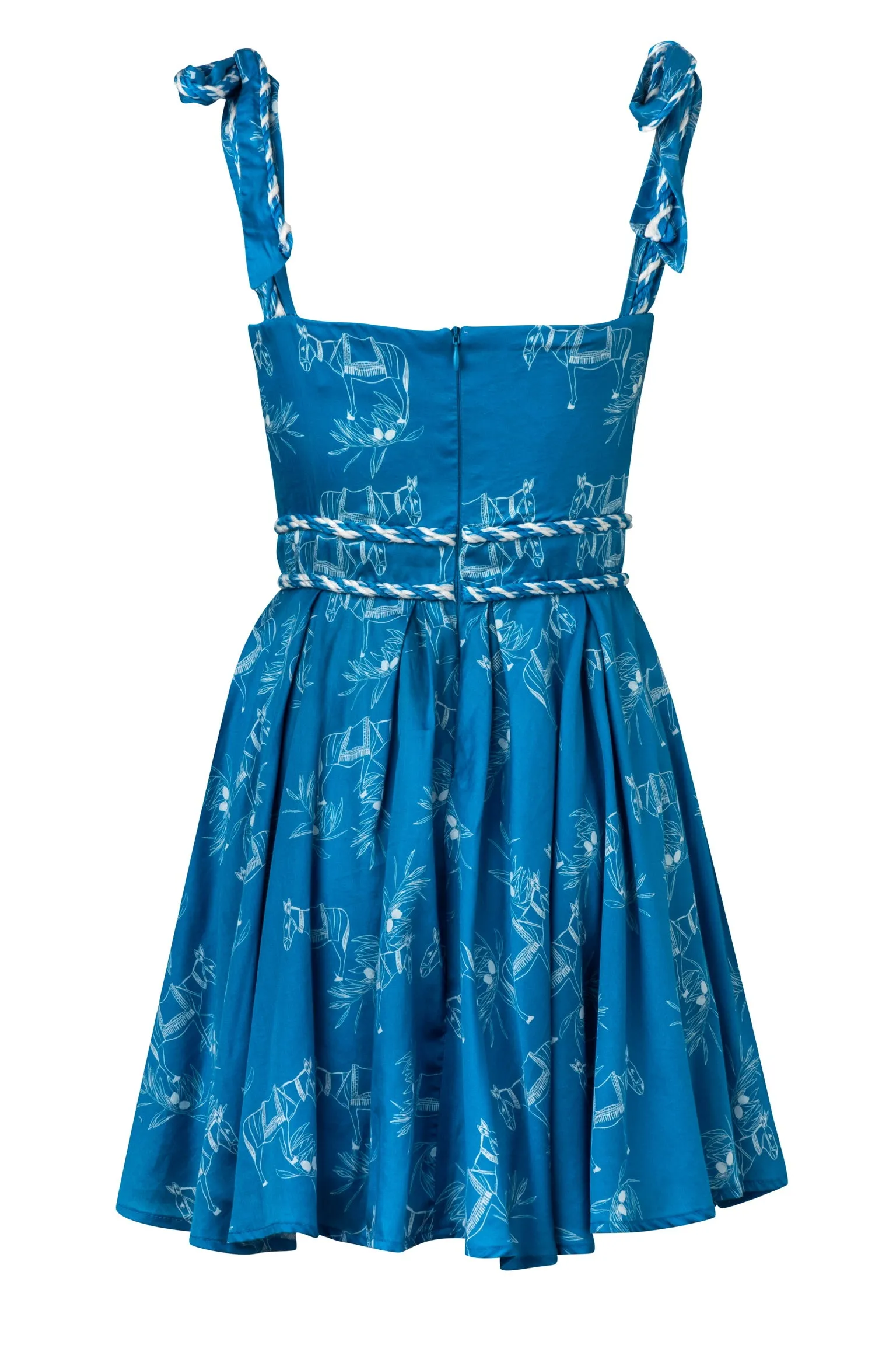 Blue El Burro Mini Dress