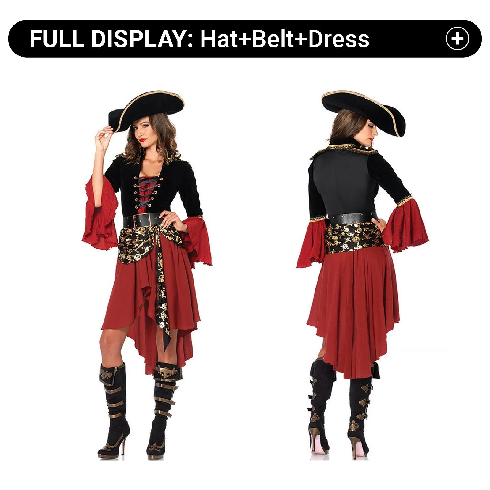 Captain Jack Adult Female Pirates Cosplay Costume