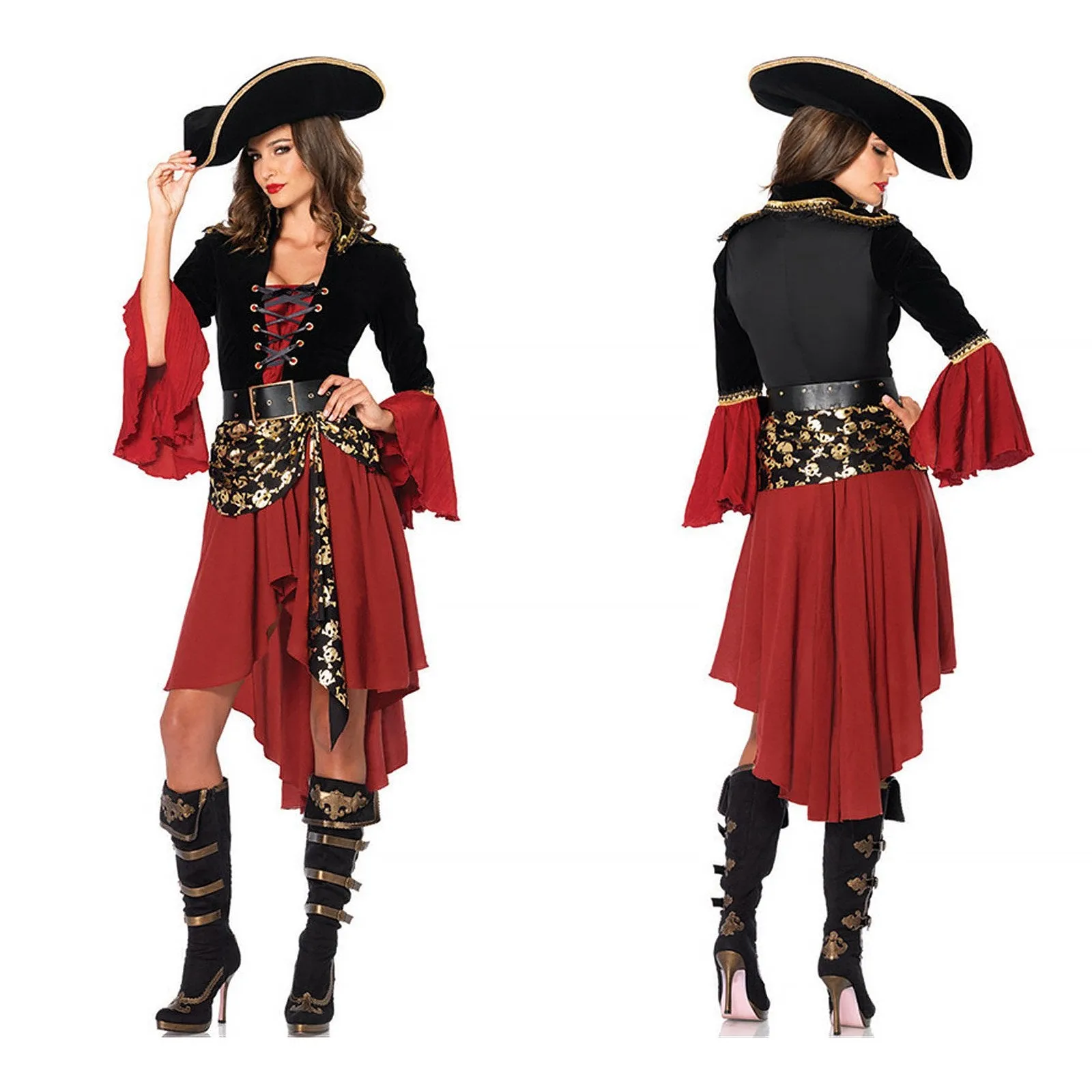 Captain Jack Adult Female Pirates Cosplay Costume