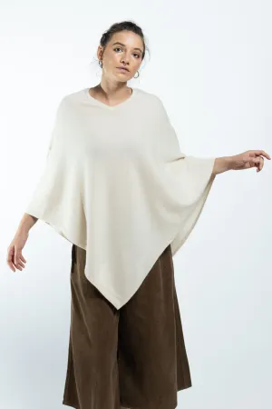 Cashmere Poncho - Oatmeal