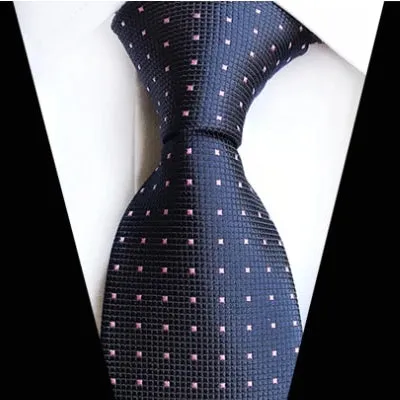 Classy Men Classic Blue Mini Square Silk Tie