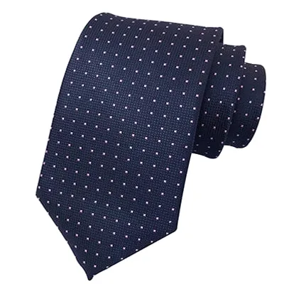 Classy Men Classic Blue Mini Square Silk Tie