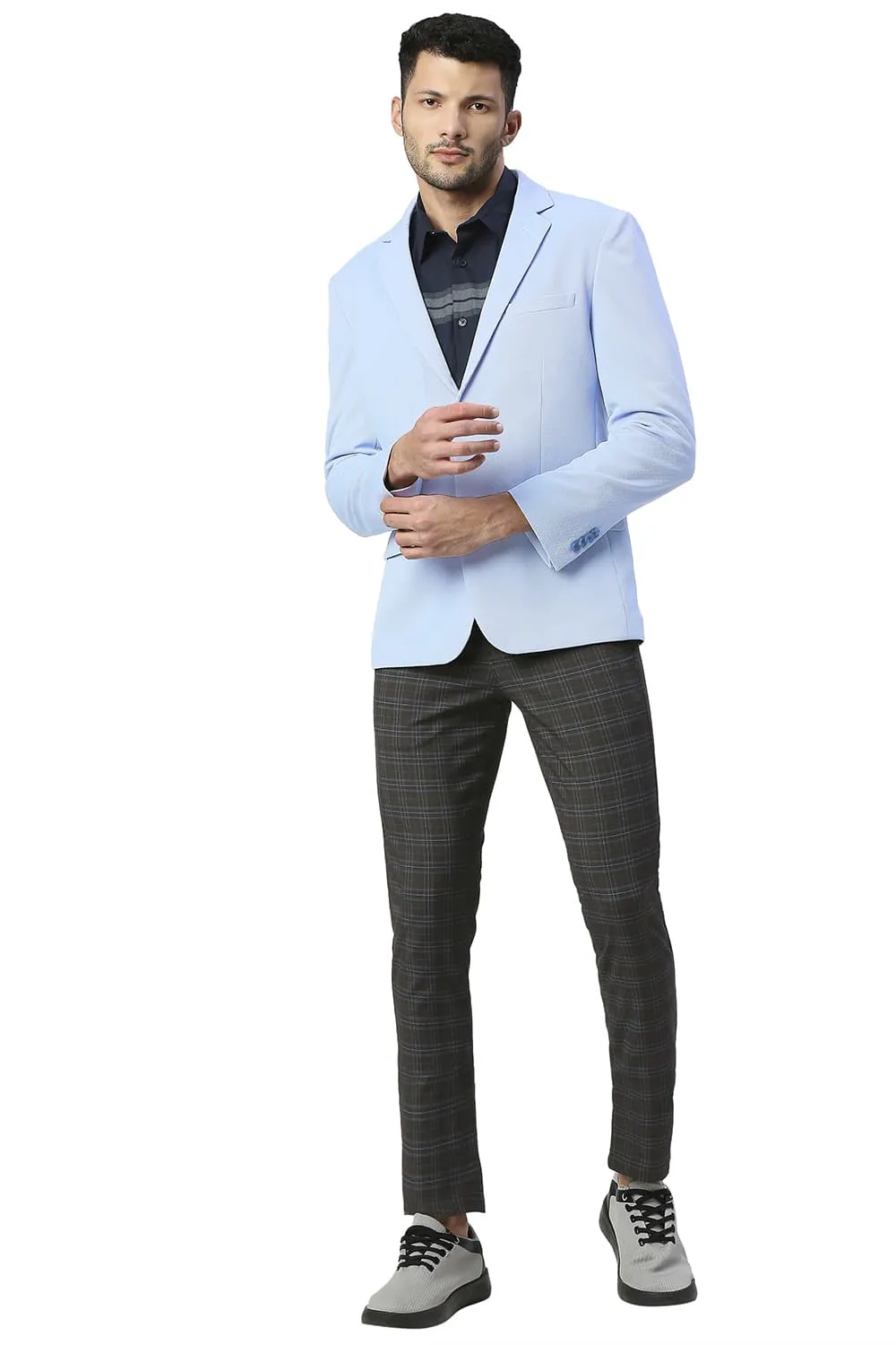 Comfort Fit Polyester Stretch Knit Blazers