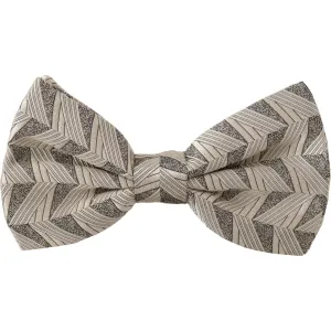 Dolce & Gabbana Elegant Silk Grey Bow Tie