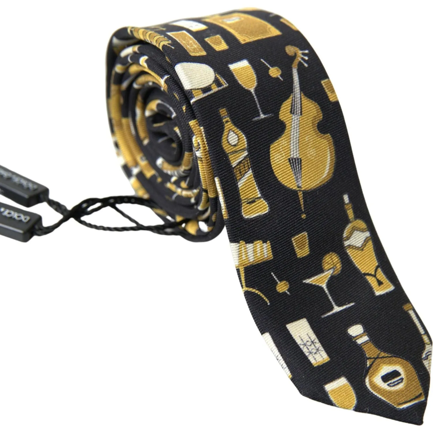 Dolce & Gabbana Exclusive Silk Tie with Musical Print