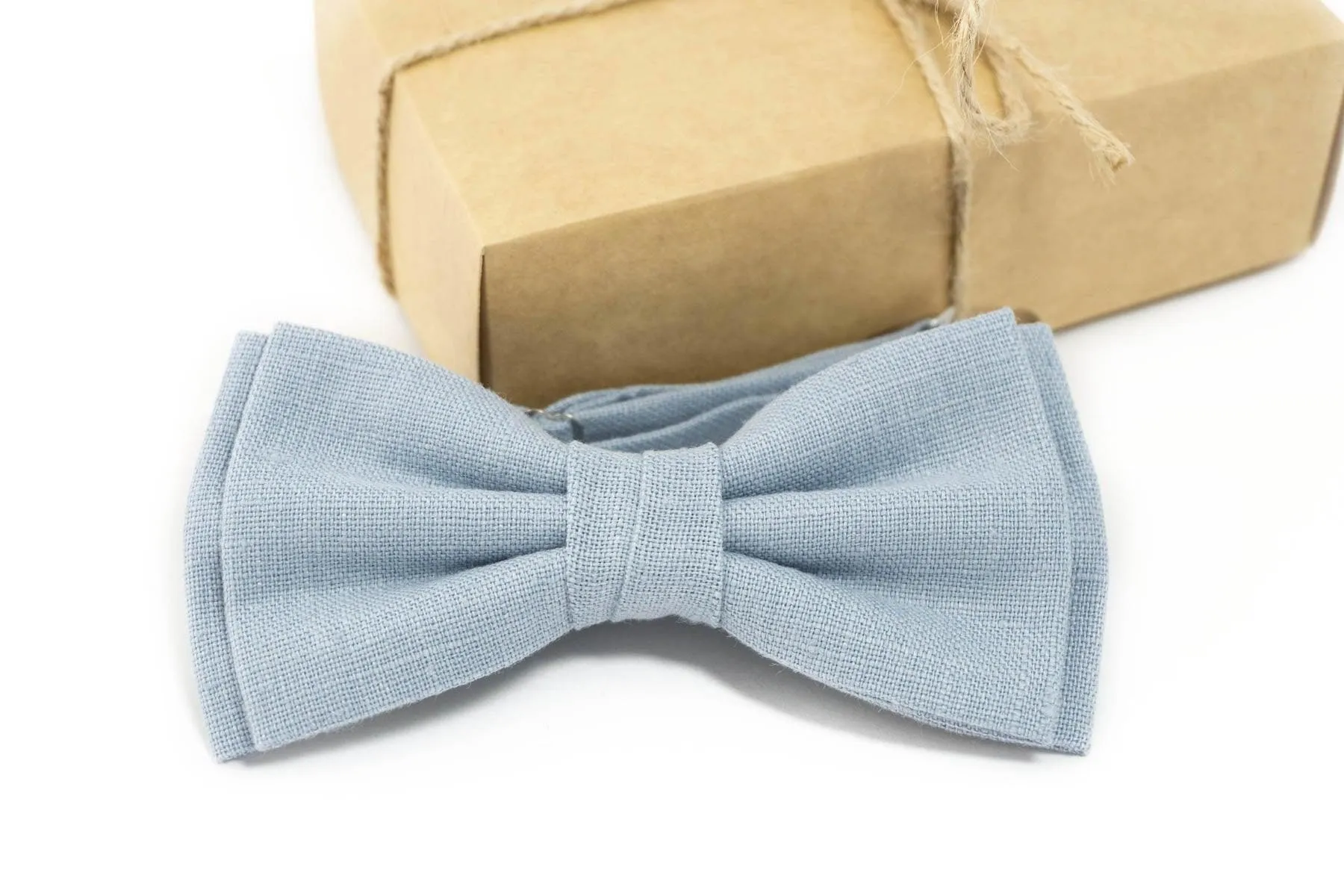 Dusty Blue Wedding Bow Tie | Elegant Bow Tie for Groomsmen and Formal Occasions