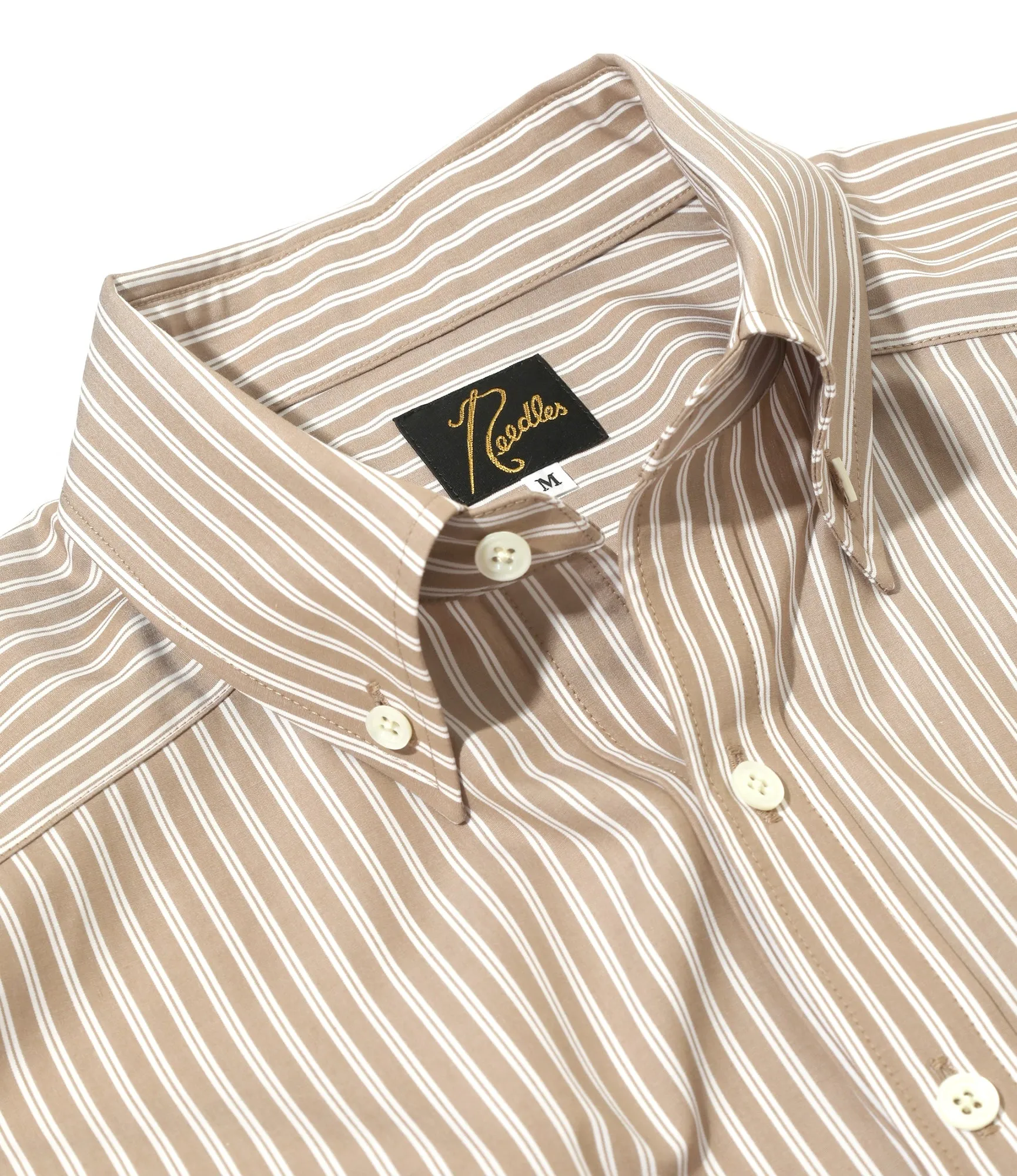 EDW Shirt – Mocha Cotton Stripe Cloth