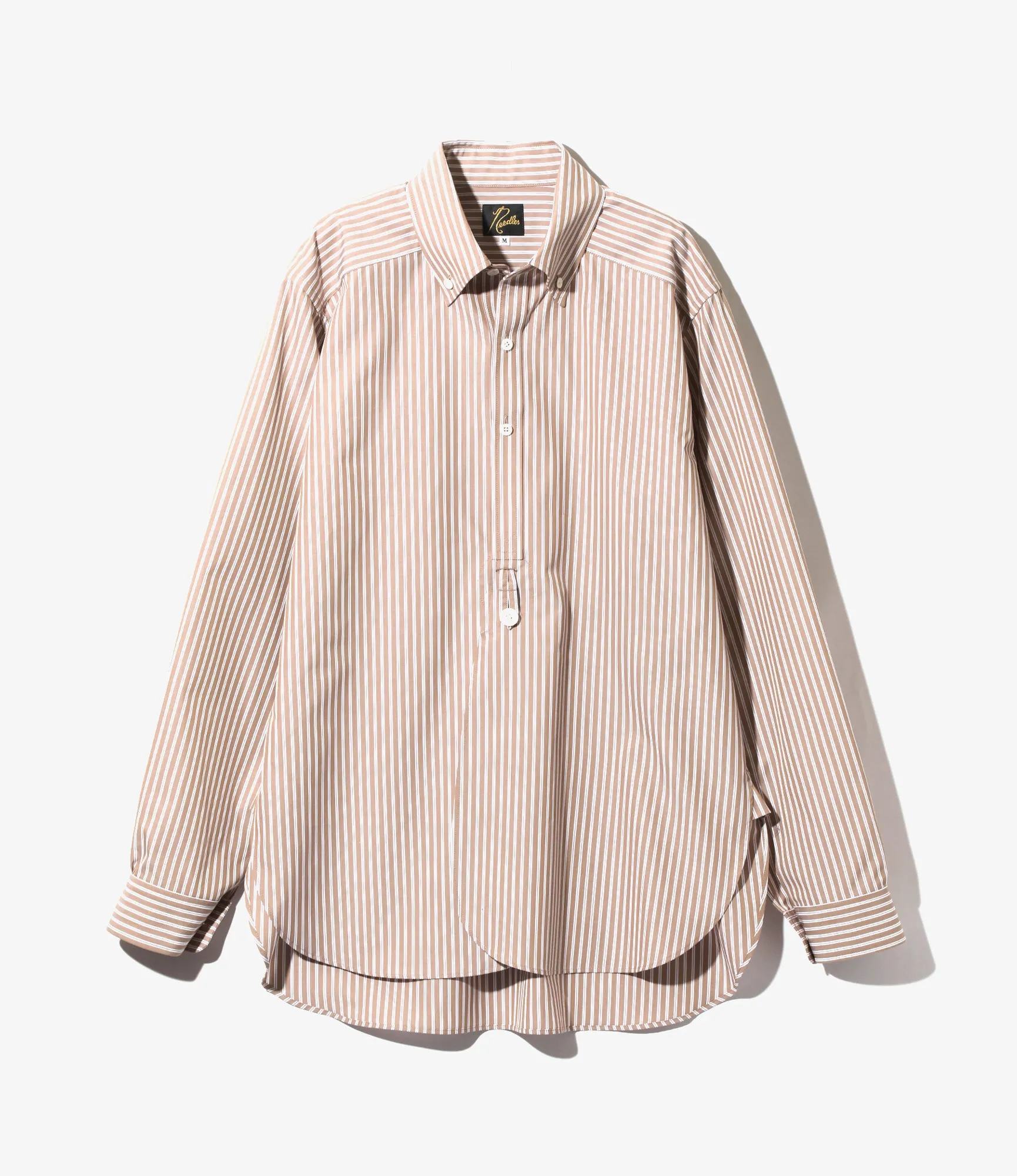 EDW Shirt – Mocha Cotton Stripe Cloth