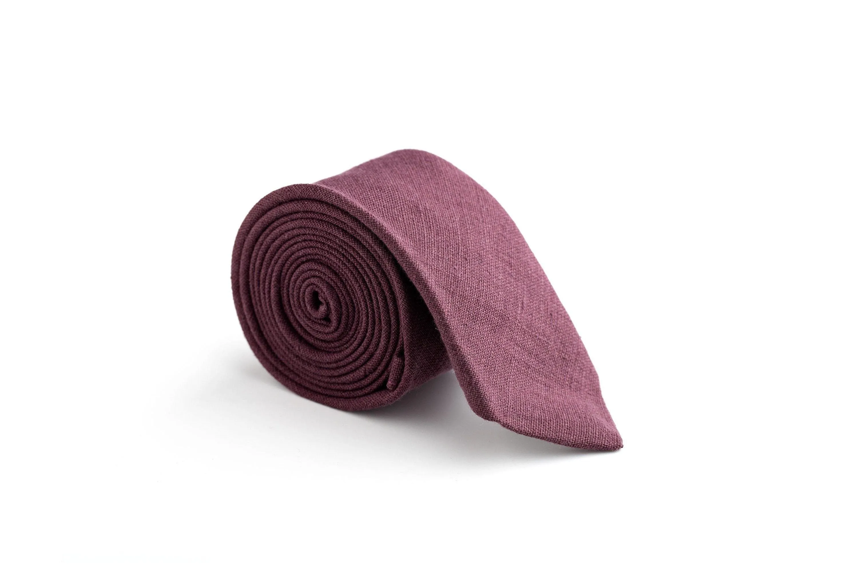 Eggplant Men's Ties: Elegant Choice for Weddings & Groomsmen