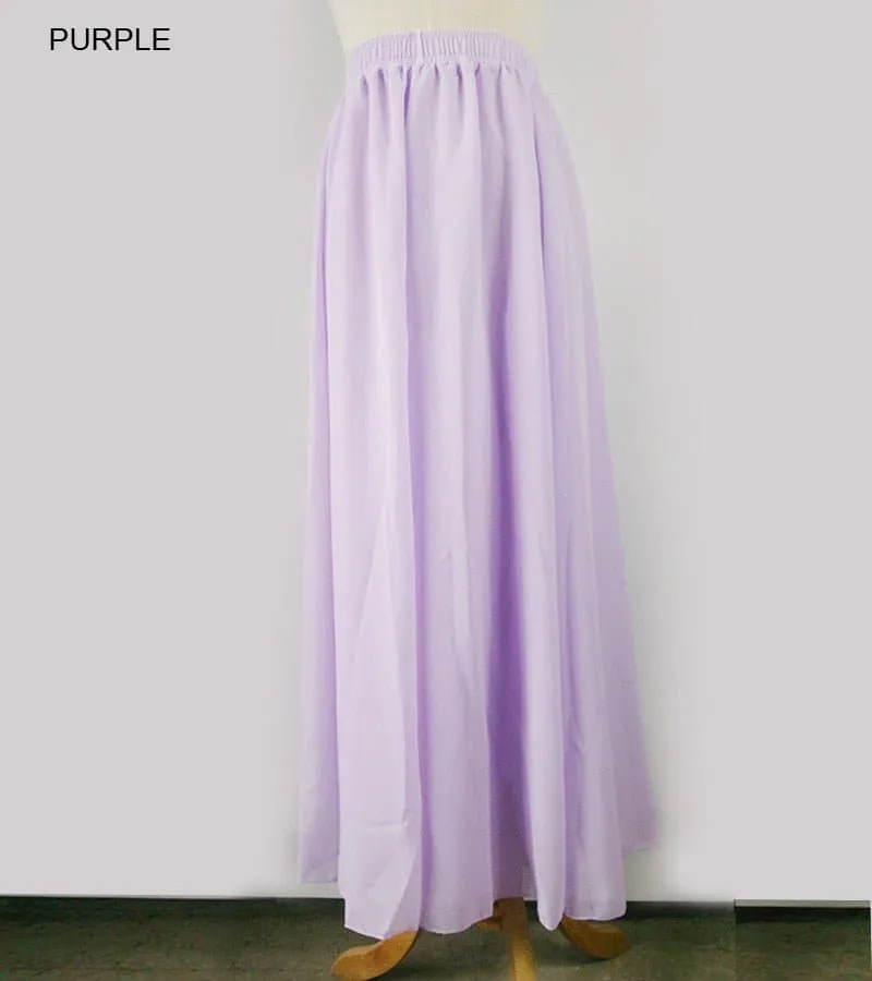 Elegant Chiffon Long Maxi Skirts