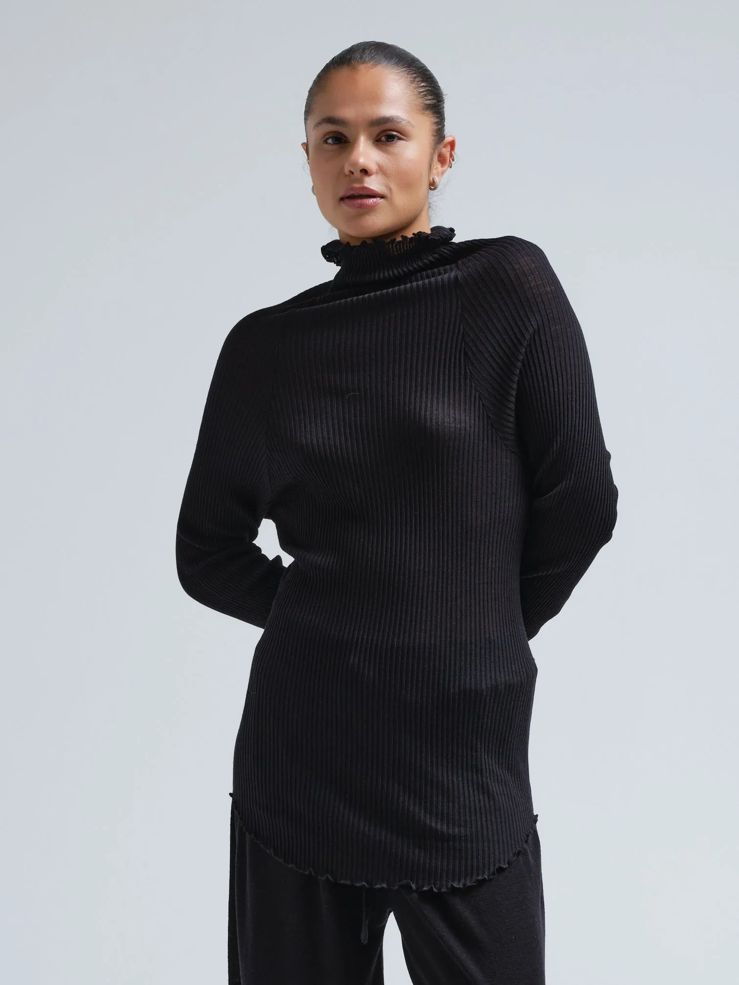 Fiori | Merino wool - Black