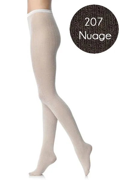 FOGAL 544 COSY Crochet Brown Tights 207 Nuage