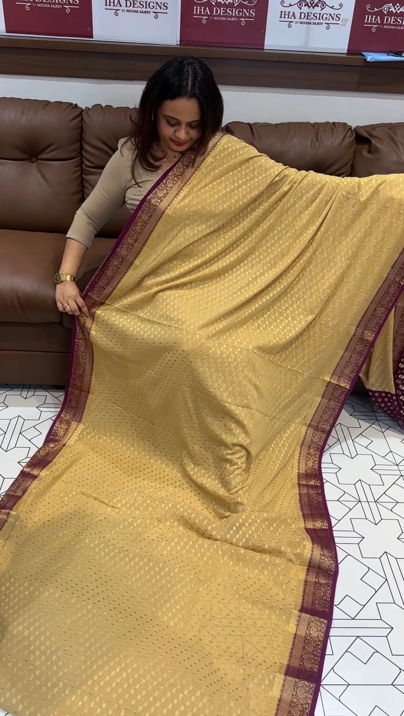 FORWARD GEORGETTE BANARASI SAREE COLLECTIONS - IHA 13906