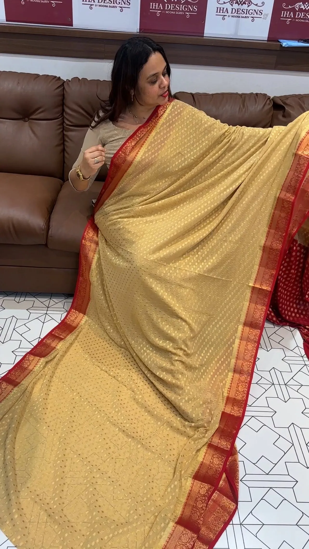 FORWARD GEORGETTE BANARASI SAREE COLLECTIONS - IHA 13906