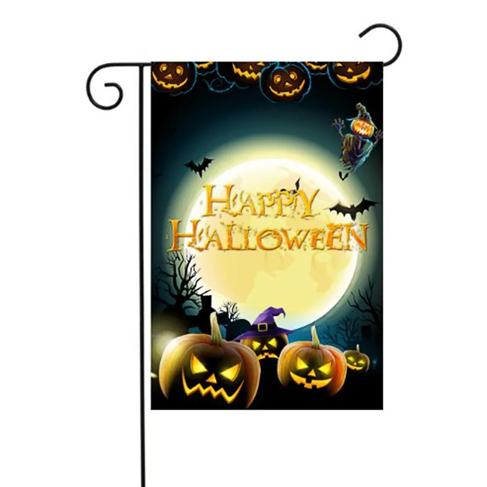 Jetlifee Halloween Full Moon Garden Flag