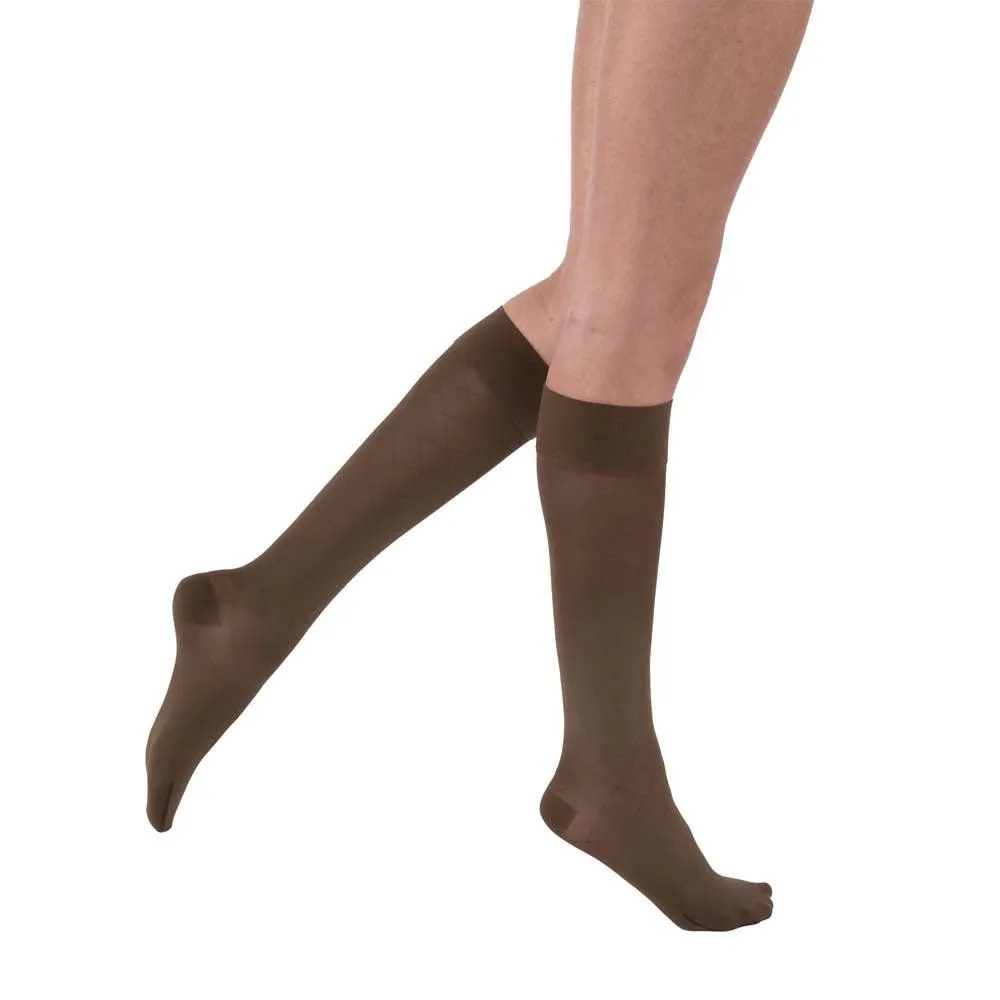 JOBST UltraSheer Diamond Pattern Compression Stockings, 20-30 mmHg, Knee High, Closed Toe