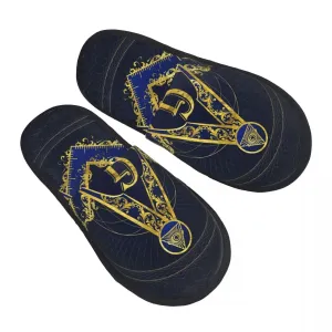 Master Mason Blue Lodge Slipper - Soft Warm Foam