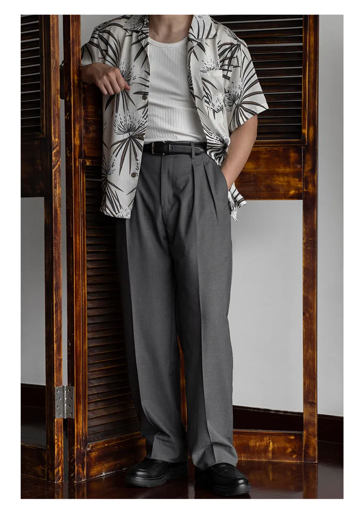 Men's Pleated Trousers