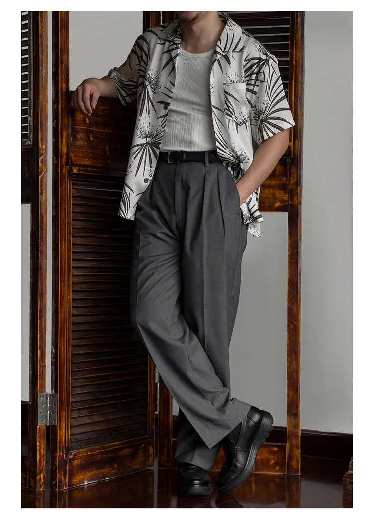 Men's Pleated Trousers