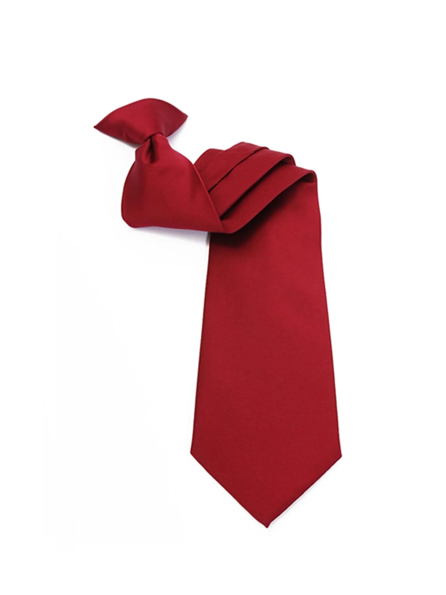 Men's Solid Color 19" Clip On Neck Tie