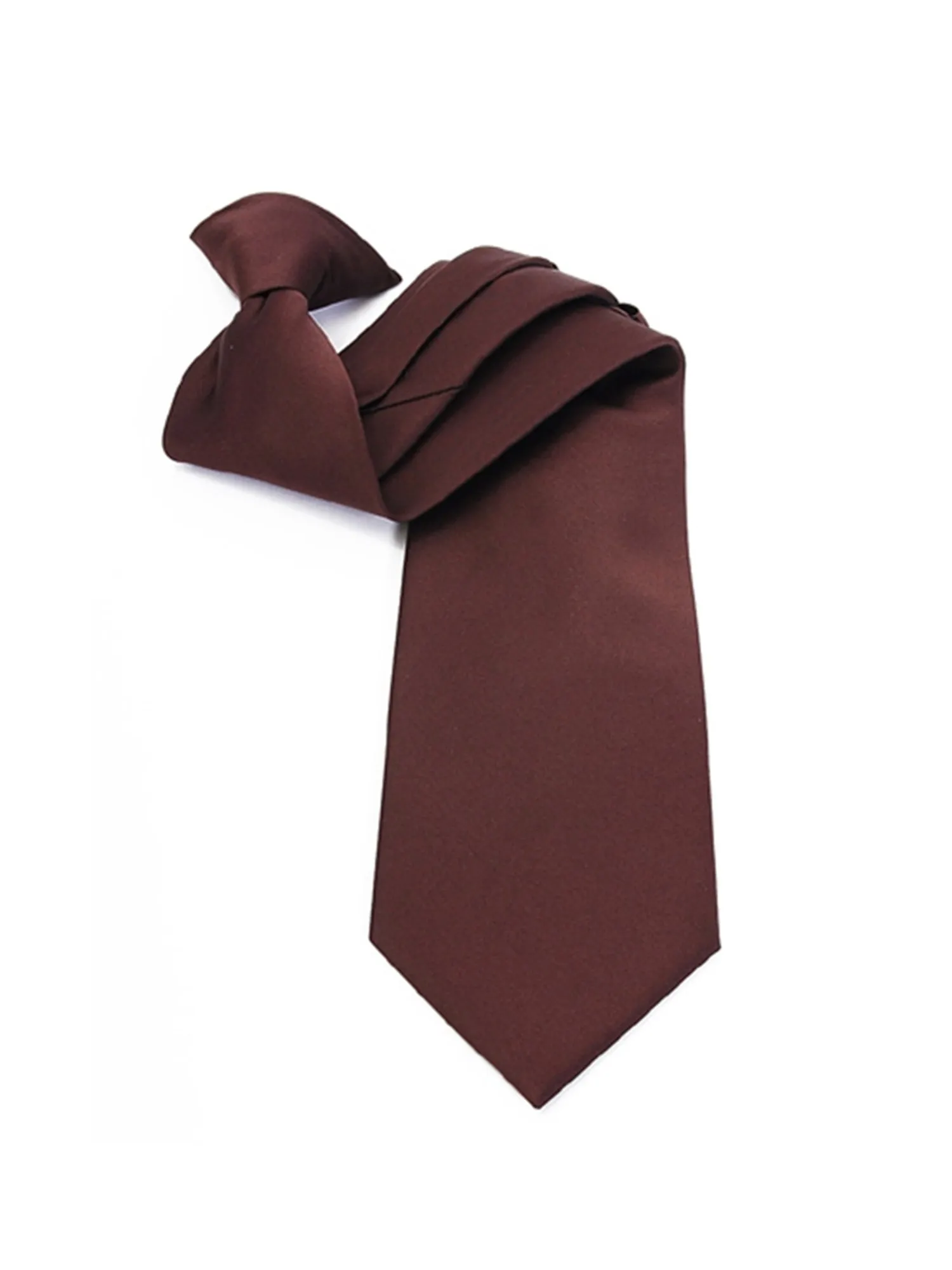 Men's Solid Color 19" Clip On Neck Tie