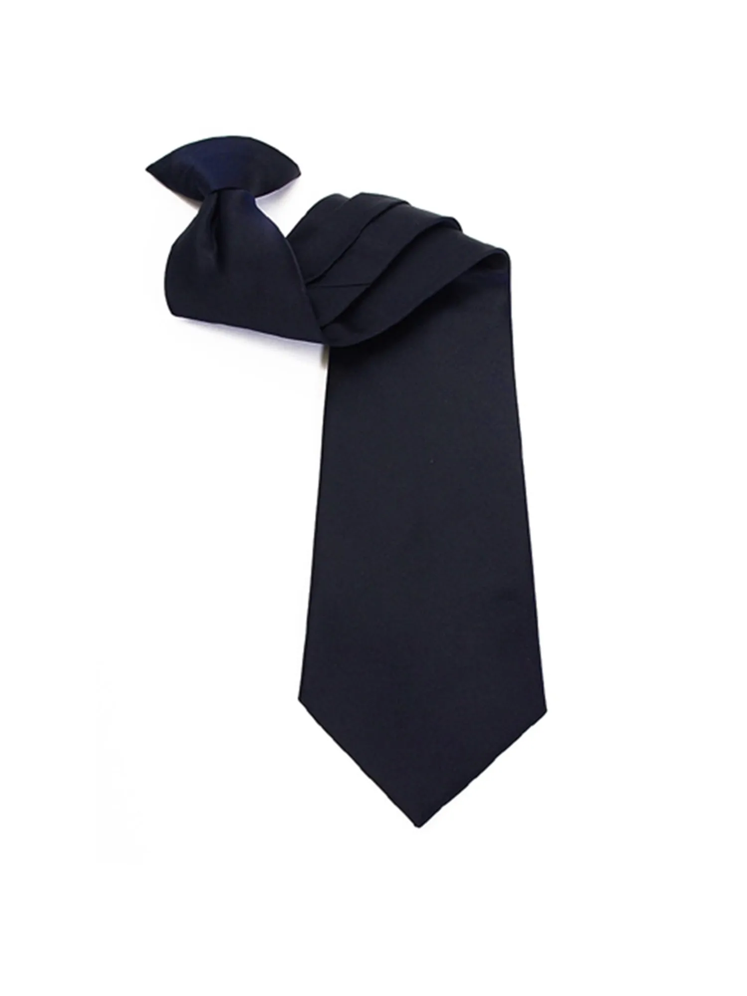 Men's Solid Color 19" Clip On Neck Tie