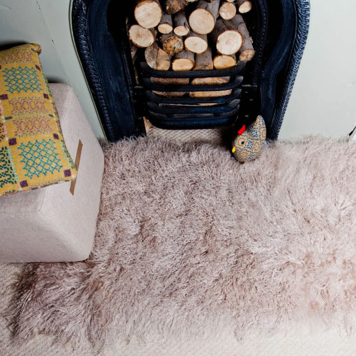 Mongolian Sheepskin Rug