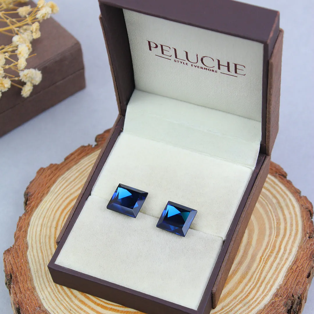 Peluche Designed Crystal Cufflinks for Men