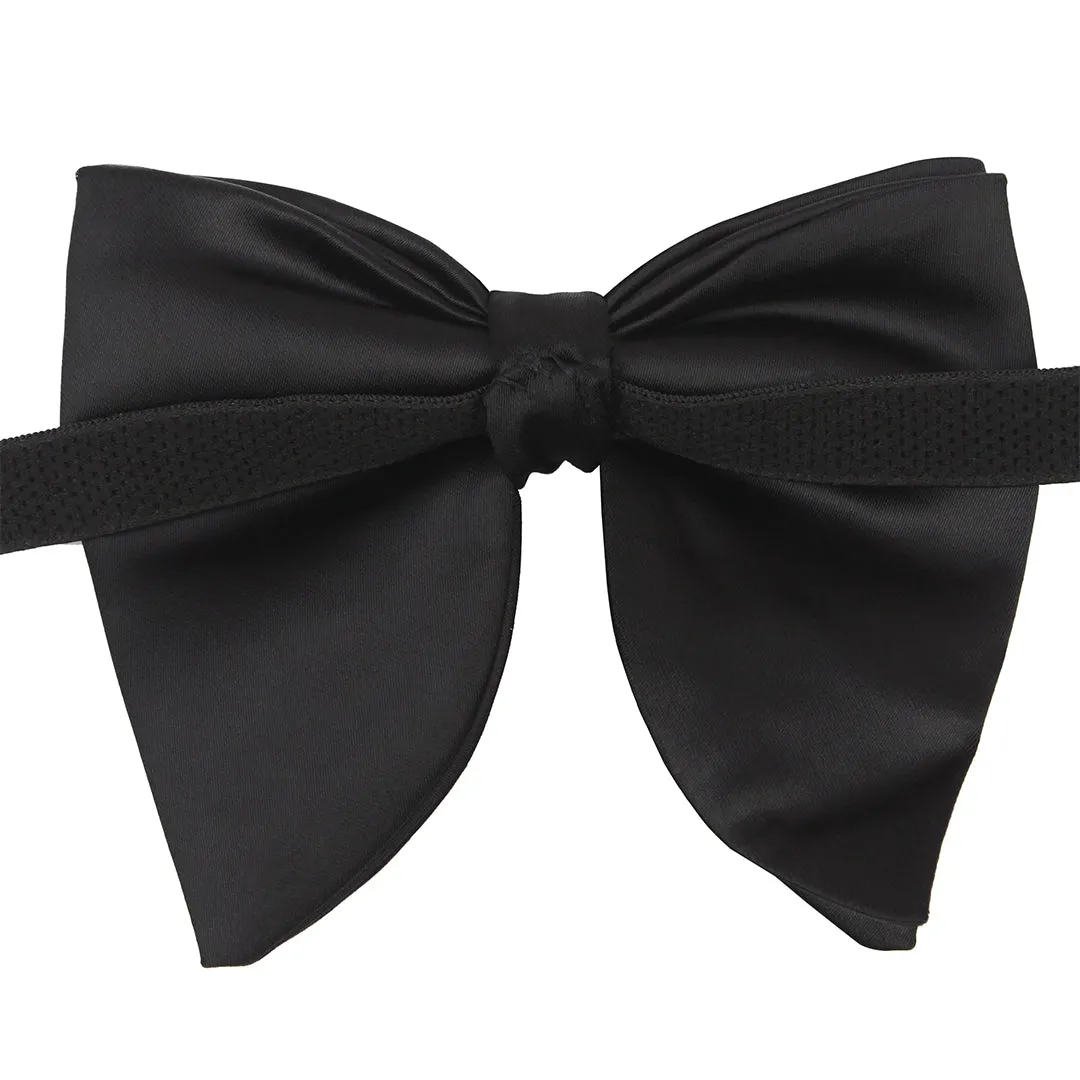 Peluche Elegant Butterfly Black Bow Tie For Men