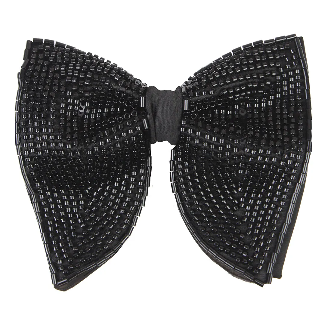 Peluche Elegant Butterfly Black Bow Tie For Men