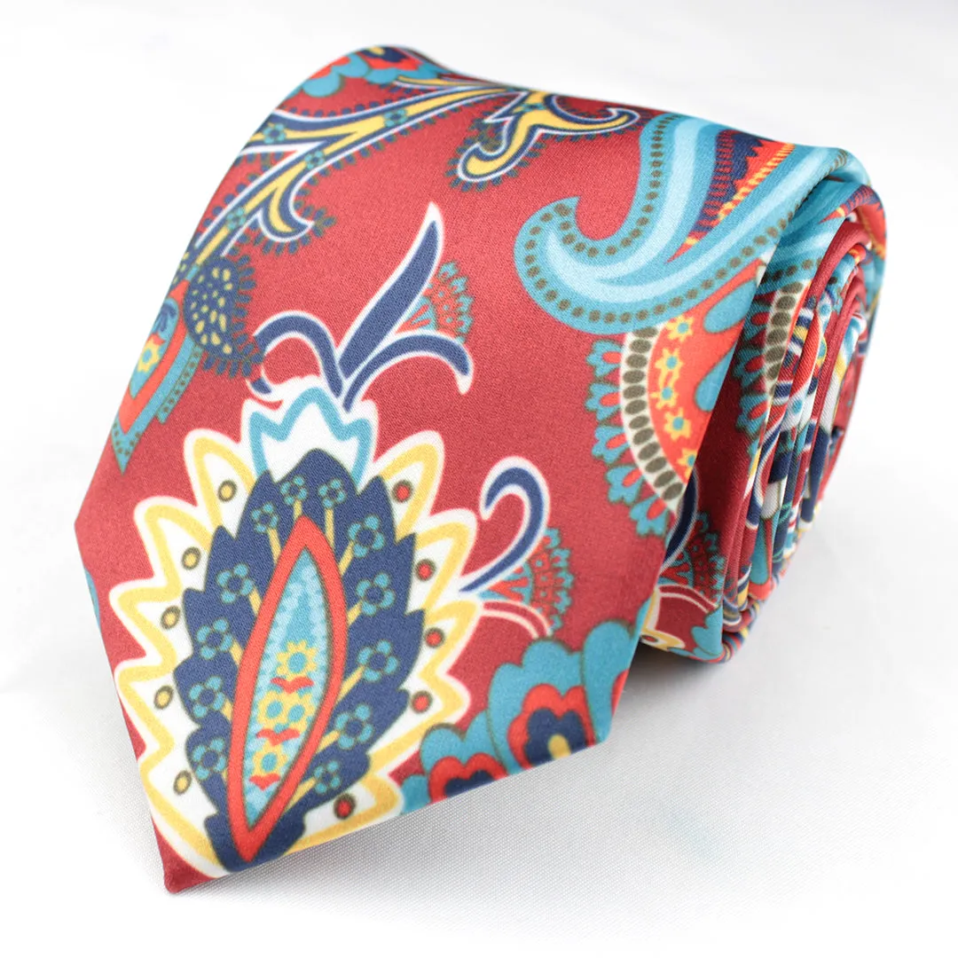 Peluche The Bewildering Flower Red Necktie for Men