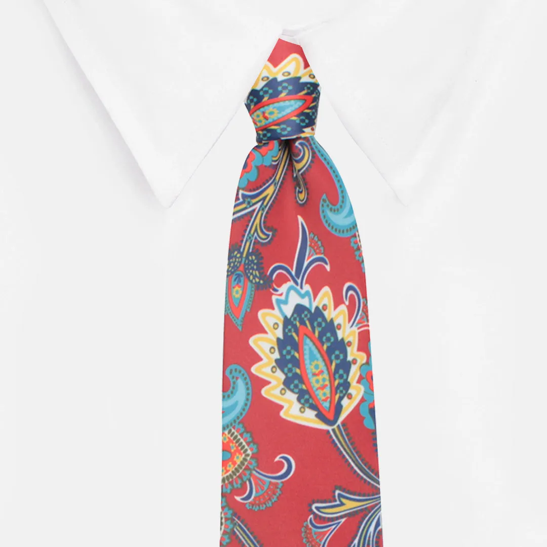 Peluche The Bewildering Flower Red Necktie for Men