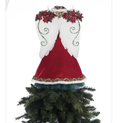 Penelope Poinsettia Angel Tree Topper 28-428329