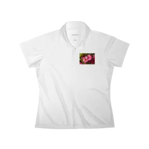 Pink Flowers Women's Polo Shirt