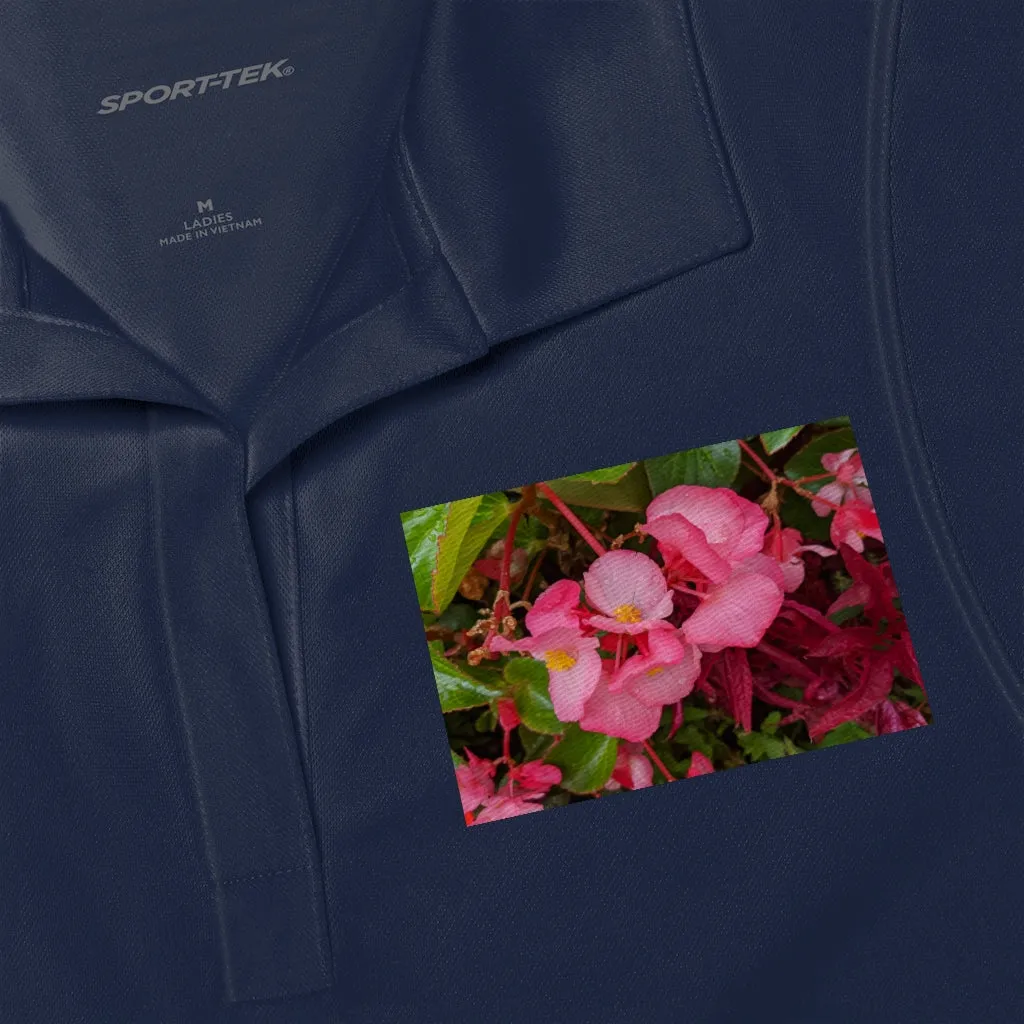 Pink Flowers Women's Polo Shirt