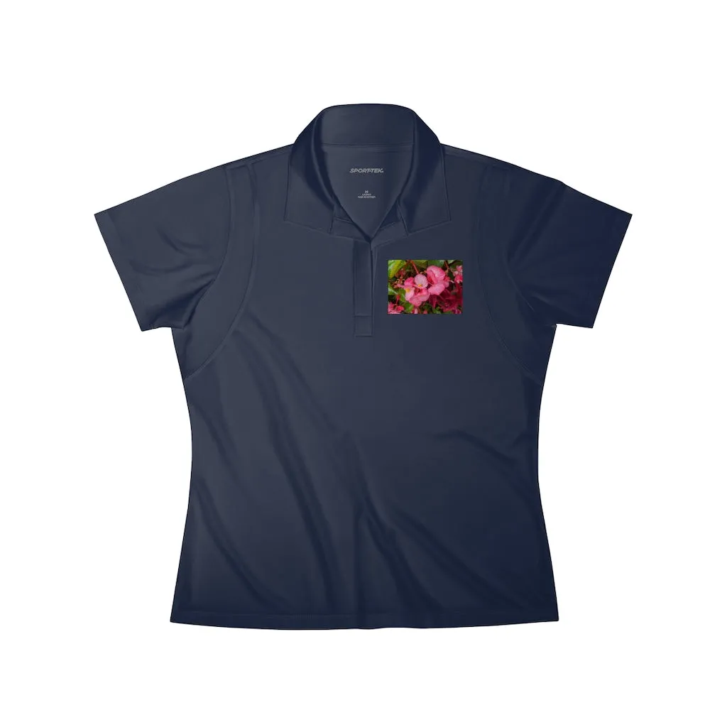 Pink Flowers Women's Polo Shirt