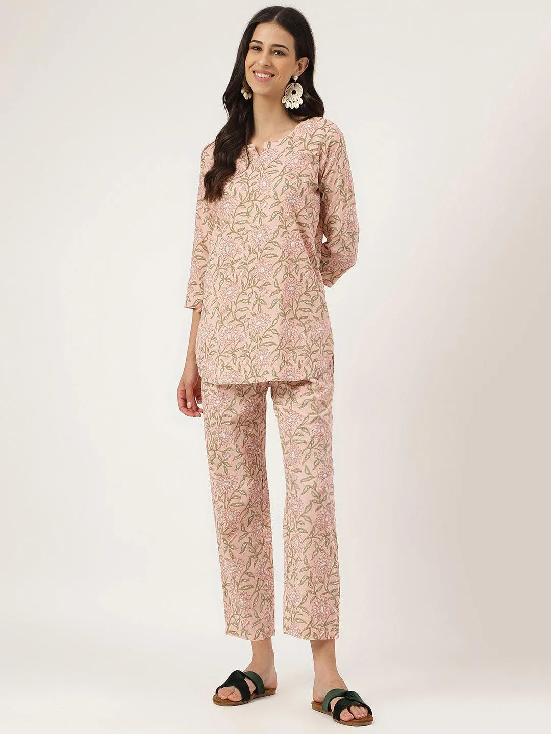 Pink Printed Loungewear/Nightwear