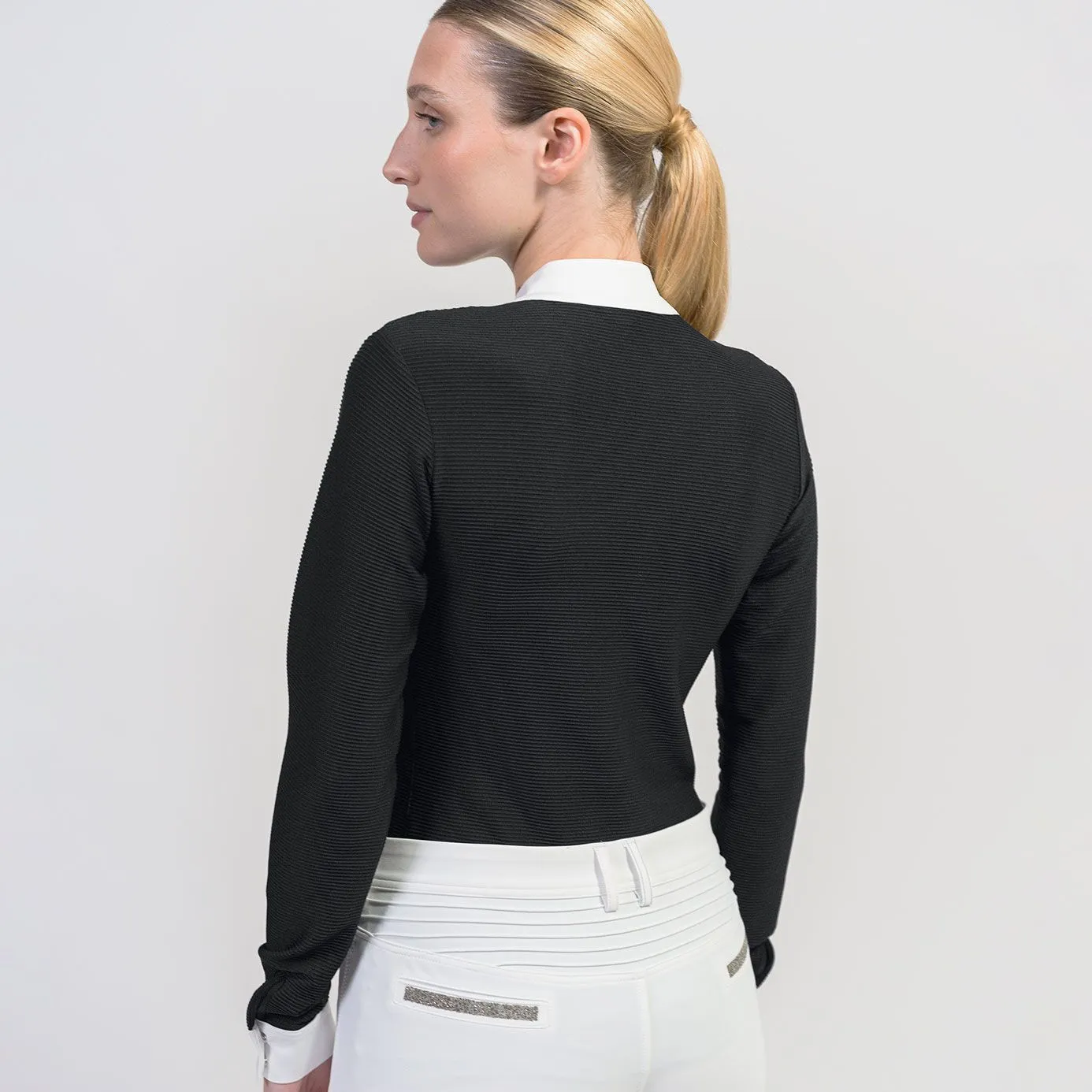 Samshield Louisella Show Shirt - Black Texturised